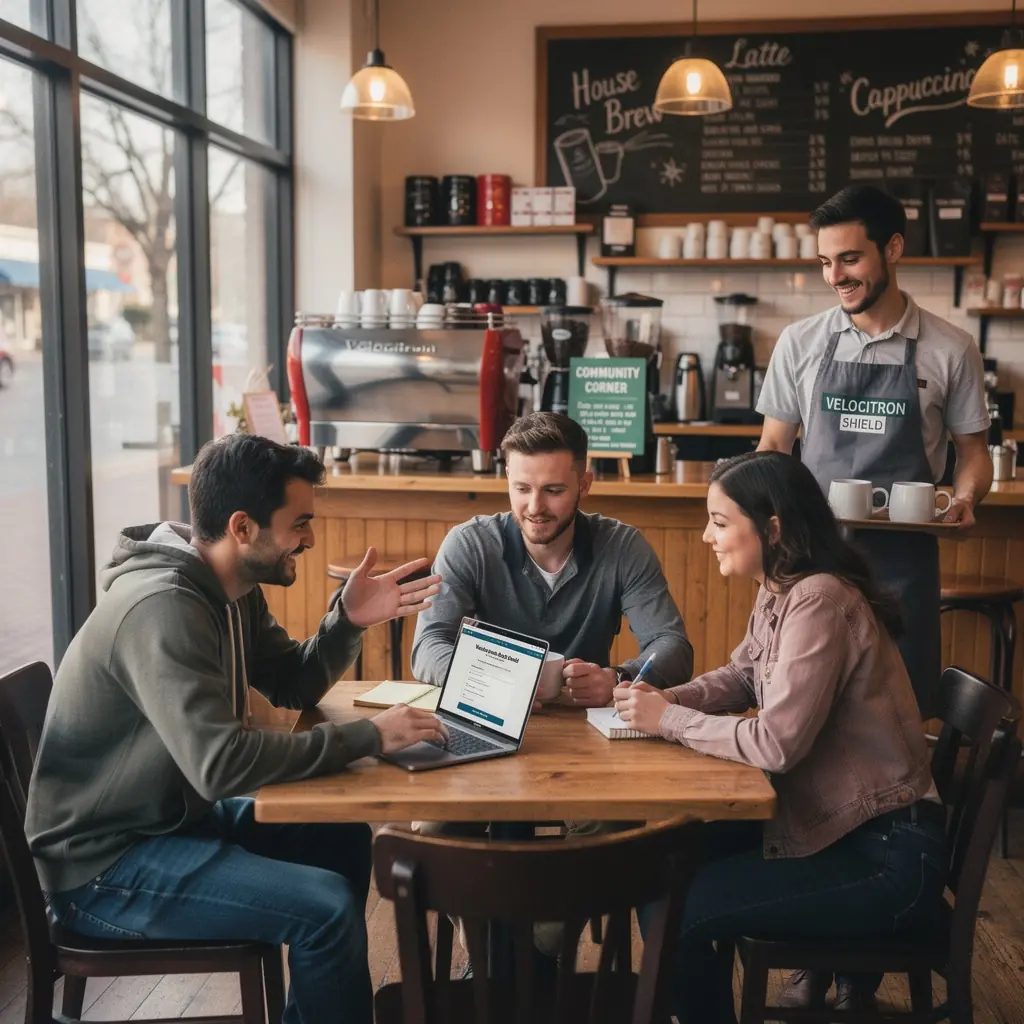Grafika ilustrująca prosty proces zgłaszania roszczeń ubezpieczeniowych, z krokami wizualizującymi łatwość składania wniosków.