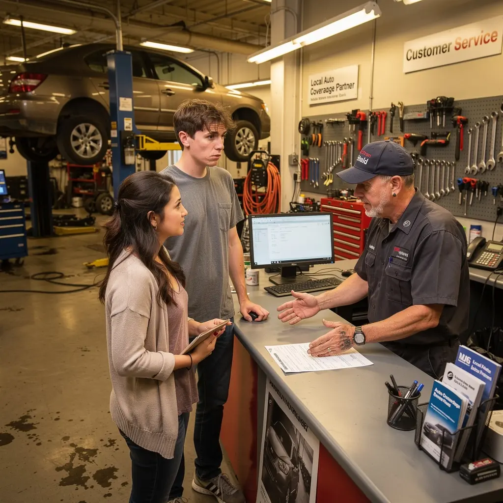 Obrazek ilustrujący różne dokumenty ubezpieczeniowe oraz kalkulator na biurku, symbolizujący łatwe obliczenia składek.