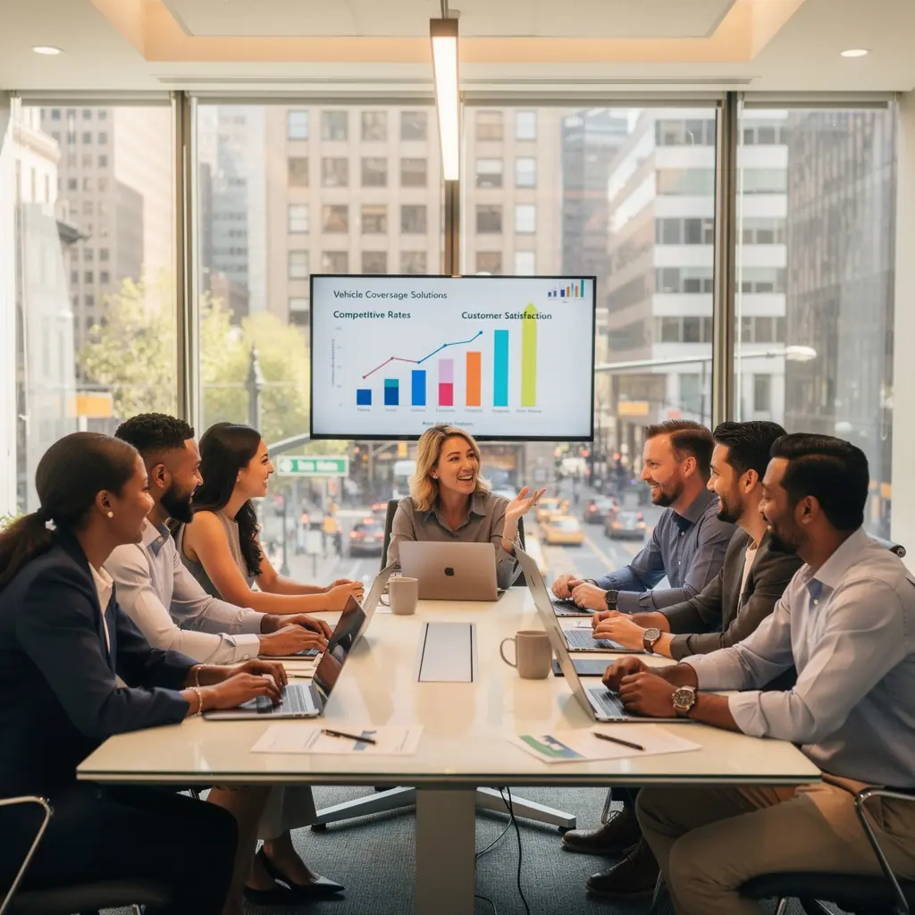 Scena przedstawiająca szybki proces zgłaszania szkody w ubezpieczeniu komunikacyjnym.